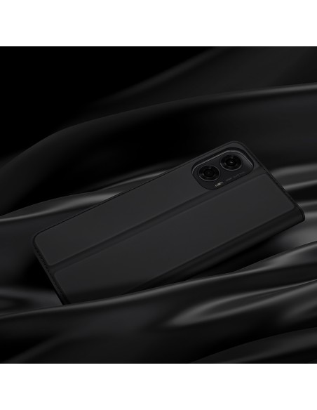 Etui Dux Ducis Skin Pro z klapką i miejscem na kartę na Motorola Moto G04/ G04s/ G24/ G24 Power - czarne Etui Dux Ducis Skin Pro z klapką i miejscem na kartę na Motorola Moto G04/ G04s/ G24/ G24 Power - czarne