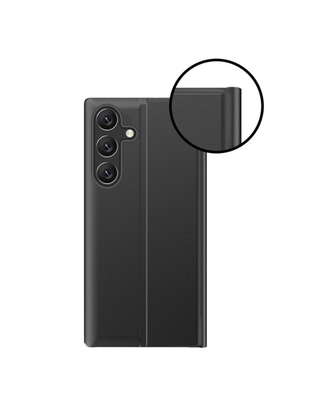 Etui New Sleep View Case z klapką i podstawką na Samsung Galaxy A35 - niebieskie Etui New Sleep View Case z klapką i podstawką na Samsung Galaxy A35 - niebieskie