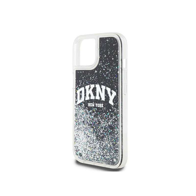 Etui DKNY Liquid Glitter Big Logo na iPhone 11 / Xr - czarne