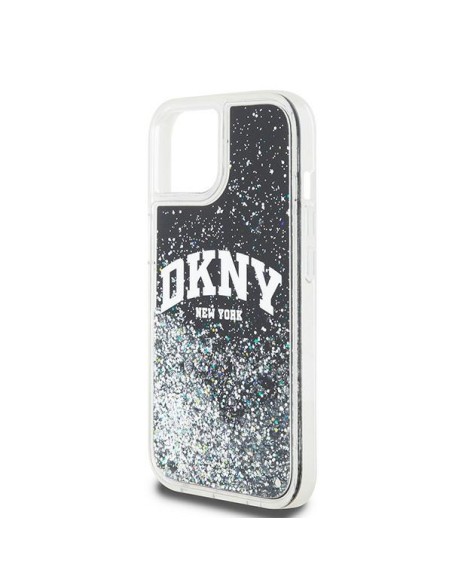 Etui DKNY Liquid Glitter Big Logo na iPhone 12 Pro/ 12 - czarne Etui DKNY Liquid Glitter Big Logo na iPhone 12 Pro/ 12 - czarne