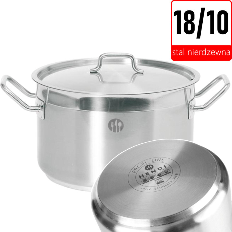 Profi Line vidutinis puodas su dangčiu 10 l, sk. 280 x 170 h – Hendi 831502