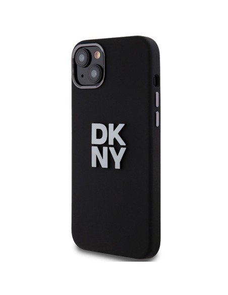Etui DKNY Liquid Silicone Metal Logo na iPhone 15 / 14 / 13 - czarne Etui DKNY Liquid Silicone Metal Logo na iPhone 15 / 14 / 13 - czarne