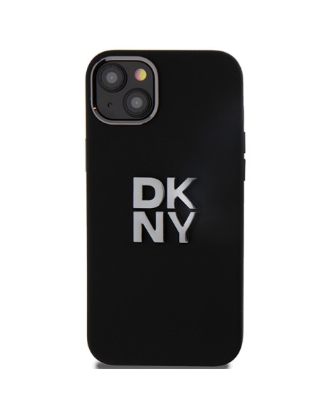 Etui DKNY Liquid Silicone Metal Logo na iPhone 15 / 14 / 13 - czarne Etui DKNY Liquid Silicone Metal Logo na iPhone 15 / 14 / 13 - czarne