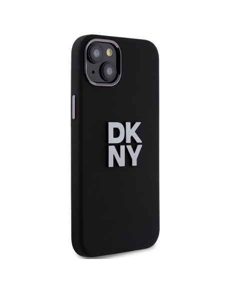 Etui DKNY Liquid Silicone Metal Logo na iPhone 15 / 14 / 13 - czarne Etui DKNY Liquid Silicone Metal Logo na iPhone 15 / 14 / 13 - czarne