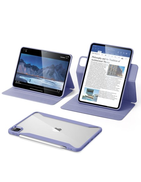 Etui ESR Rebound Hybrid na iPad Pro 11.5'' 2024 - fioletowe Etui ESR Rebound Hybrid na iPad Pro 11.5'' 2024 - fioletowe