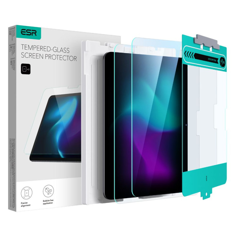 Szkło hartowane ESR Tempered Glass na iPad Pro 13.7'' 2024 - 2 szt. Szkło hartowane ESR Tempered Glass na iPad Pro 13.7'' 2024 - 2 szt.