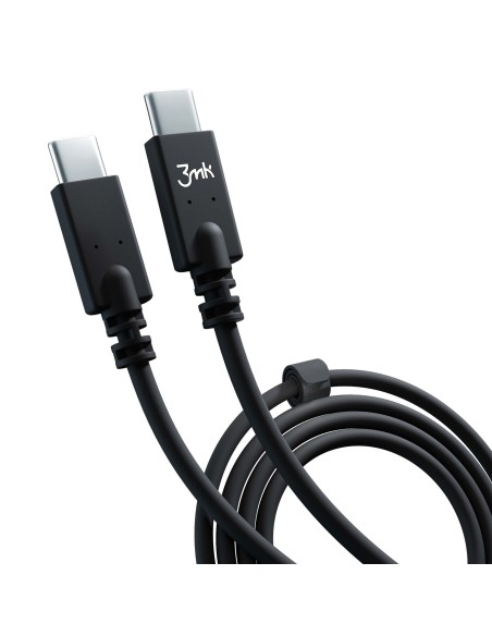 Kabel 3mk Hyper Cable USB-C / USB-C 100W 4K 60Hz 1m - czarny Kabel 3mk Hyper Cable USB-C / USB-C 100W 4K 60Hz 1m - czarny