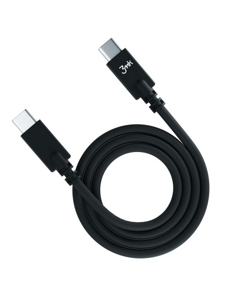 Kabel 3mk Hyper Cable USB-C / USB-C 100W 4K 60Hz 1m - czarny Kabel 3mk Hyper Cable USB-C / USB-C 100W 4K 60Hz 1m - czarny