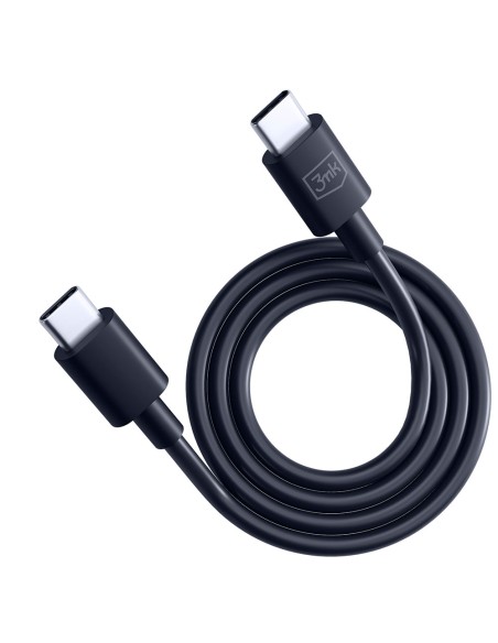 Kabel 3mk Hyper Cable USB-C / USB-C 100W 1.2m - czarny Kabel 3mk Hyper Cable USB-C / USB-C 100W 1.2m - czarny
