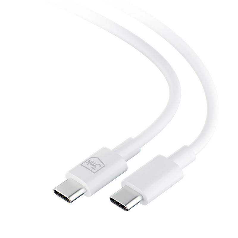 Kabel 3mk Hyper Cable USB-C / USB-C 100W 1.2m - biały