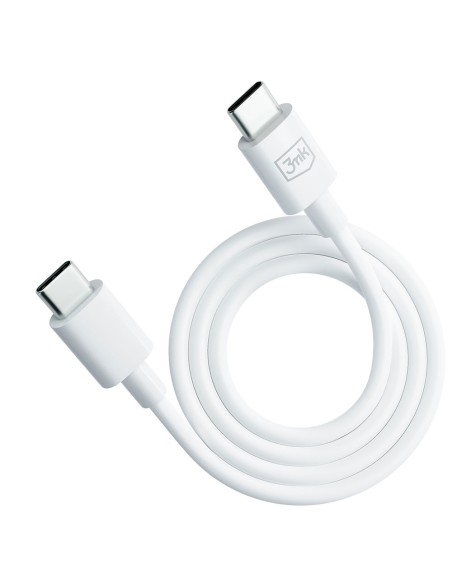 Kabel 3mk Hyper Cable USB-C / USB-C 100W 1.2m - biały Kabel 3mk Hyper Cable USB-C / USB-C 100W 1.2m - biały