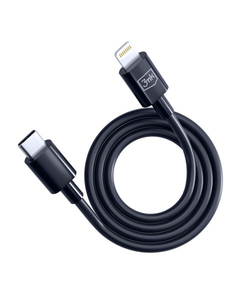 Kabel 3mk Hyper Cable USB-C / Lightning 20W 1.2m - czarny Kabel 3mk Hyper Cable USB-C / Lightning 20W 1.2m - czarny