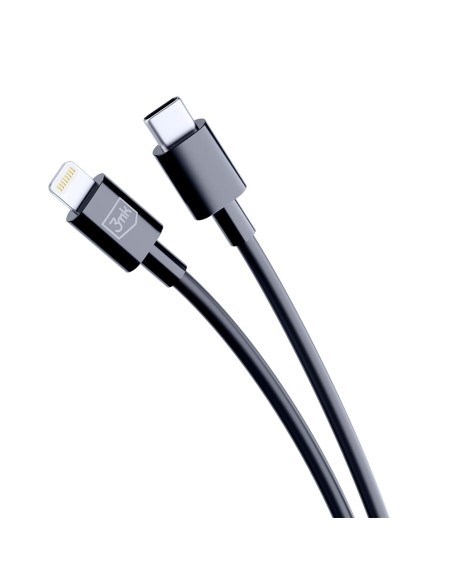 Kabel 3mk Hyper Cable USB-C / Lightning 20W 1.2m - czarny Kabel 3mk Hyper Cable USB-C / Lightning 20W 1.2m - czarny