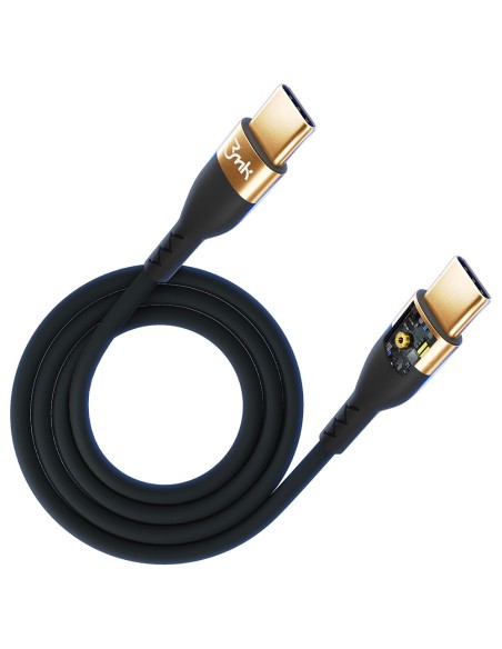 Kabel 3mk Hyper Silicone Cable USB-C / USB-C 100W 2m - czarny Kabel 3mk Hyper Silicone Cable USB-C / USB-C 100W 2m - czarny