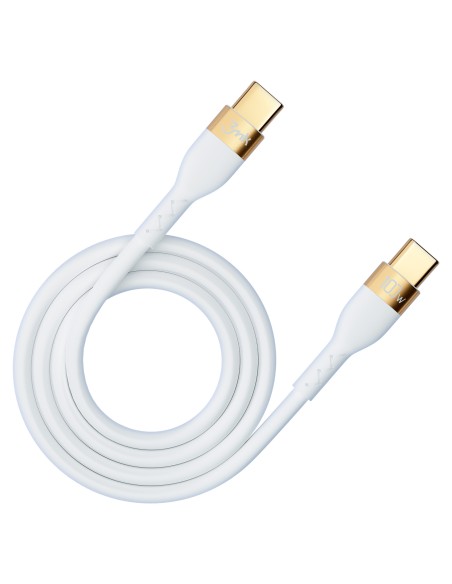 Kabel 3mk Hyper Silicone Cable USB-C / USB-C 100W 2m - biały Kabel 3mk Hyper Silicone Cable USB-C / USB-C 100W 2m - biały
