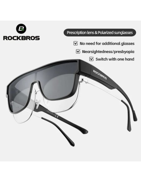 Okulary rowerowe Rockbros SP304 polaryzujące - szare Okulary rowerowe Rockbros SP304 polaryzujące - szare