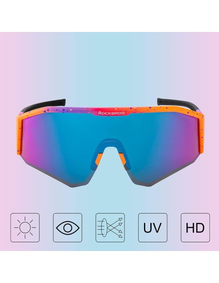 Okulary rowerowe Rockbros SP297 polaryzujące - fioletowe Okulary rowerowe Rockbros SP297 polaryzujące - fioletowe
