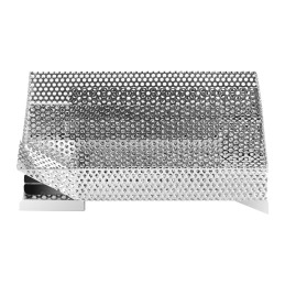 Rūkyklos įdėklas medienos drožlėms stačiakampis nerūdijantis plienas 20,5x3,2x4,4 cm