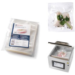 Maišeliai Sous vide virimo ir kamerinėms vakuuminio pakavimo mašinoms 300x400mm 100vnt.