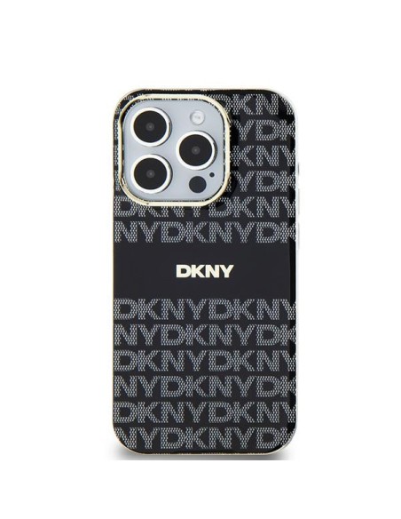 Etui DKNY IML Mono & Stripe MagSafe na iPhone 15 / 14 / 13 - czarne Etui DKNY IML Mono & Stripe MagSafe na iPhone 15 / 14 / 13 - czarne