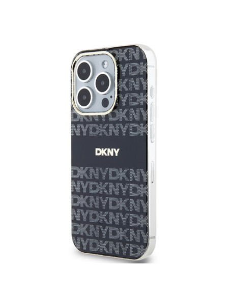 Etui DKNY IML Mono & Stripe MagSafe na iPhone 15 Pro Max - czarne Etui DKNY IML Mono & Stripe MagSafe na iPhone 15 Pro Max - czarne