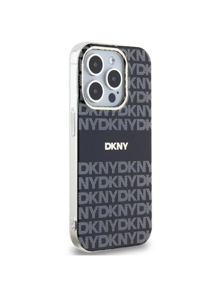 Etui DKNY IML Mono & Stripe MagSafe na iPhone 15 Pro Max - czarne Etui DKNY IML Mono & Stripe MagSafe na iPhone 15 Pro Max - czarne