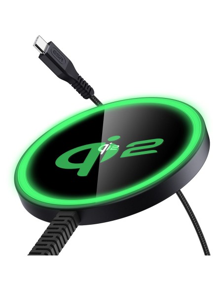 Ładowarka ESR Halolock Qi2 Mini bezprzewodowa 15W z MagSafe - czarna Ładowarka ESR Halolock Qi2 Mini bezprzewodowa 15W z MagSafe - czarna