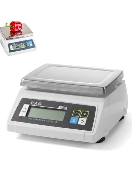 
Vandeniui atsparios kontrolinės svarstyklės, sertifikuotos iki 10kg / 5g - CAS 580370
