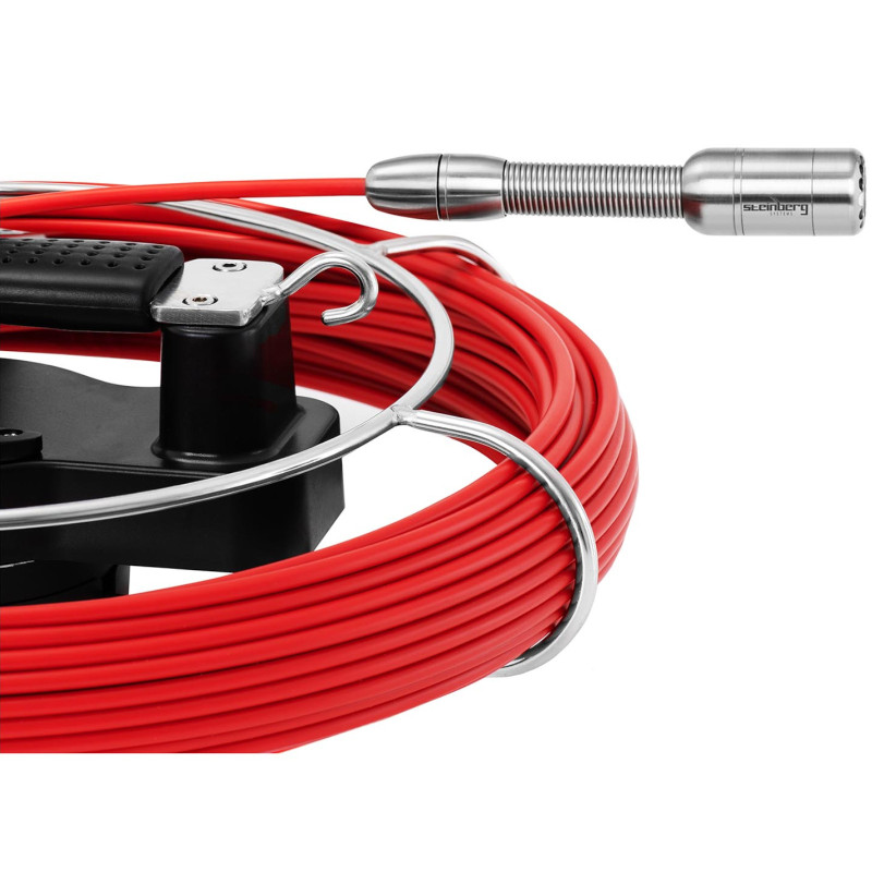 Endoskopinė diagnostinė apžiūros kamera dėkle 12 LED TFT 7'' SD 30 m