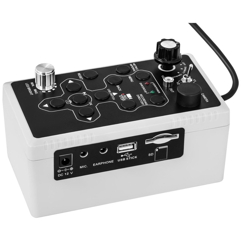Endoskopinė diagnostinė apžiūros kamera dėkle 12 LED TFT 7'' SD 30 m