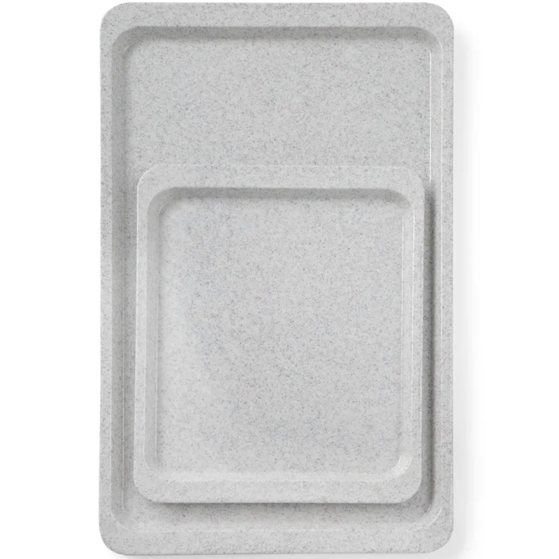 Poliesterio padėklas lygus, granito raštas 360 x 460 mm - Hendi 876527