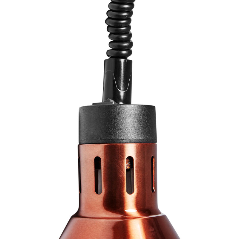 Šildymo lempa infraraudonųjų spindulių indams IR pakabinamas varinis sk. 27cm 250W