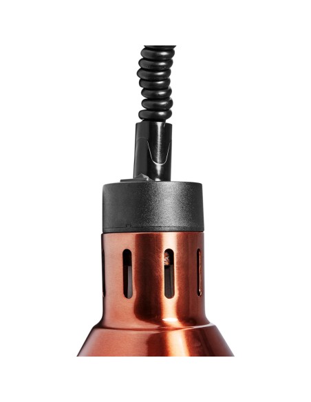 Šildymo lempa infraraudonųjų spindulių indams IR pakabinamas varinis sk. 27cm 250W