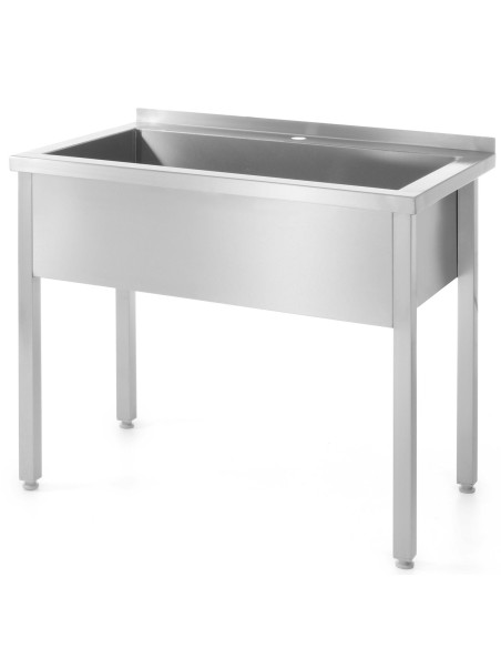
Maitinimo stalas su vienos kameros baseinu, suvirintas nerūdijantis plienas, 60x60x85 cm - Hendi 813294

