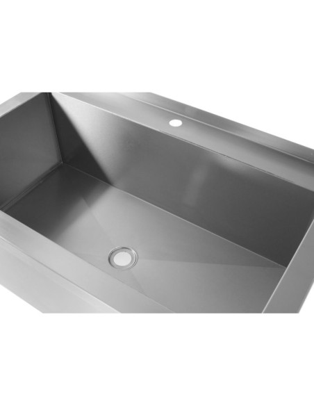 
Maitinimo stalas su vienos kameros baseinu, suvirintas nerūdijantis plienas, 60x60x85 cm - Hendi 813294
