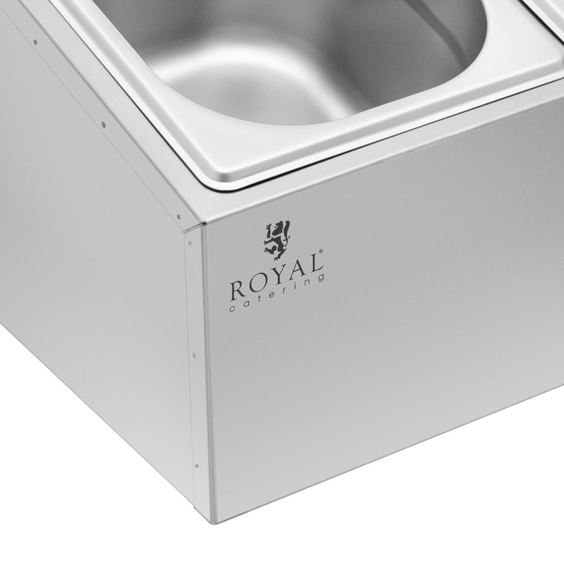 
Vitrinos stendas maitinimo indams 5 x GN 1/ 6 9,5 l + konteineriai su dangteliais
