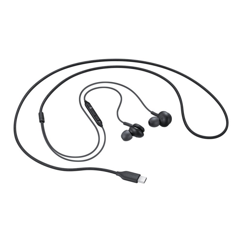 AKG laidinės ausinės, USB-C jungtis, juodos spalvos