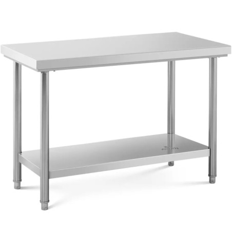 Stalas, centrinis plieninis stalviršis su lentyna, 120 x 60 cm
 
Stalas, centrinis plieninis stalviršis su lentyna, 120 x 60 cm