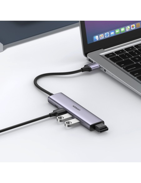 
HUB USB prievado skirstytuvas – 4x USB 3.0, pilka
