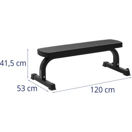 Tiesus treniruočių suoliukas pratimams iki 150 kg