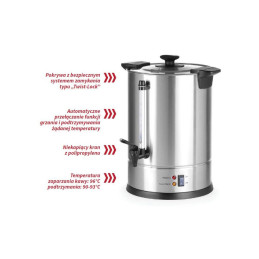 
Kavos ir arbatos virimo aparatas plieninis 950W 5L
