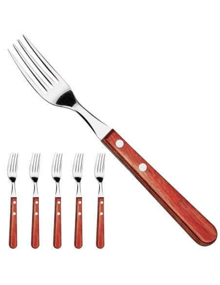 
Nerūdijančio plieno Churrasco GAUCHO picos kepsnių šakučių rinkinys iš 6 vnt
