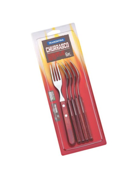 
Nerūdijančio plieno Churrasco GAUCHO picos kepsnių šakučių rinkinys iš 6 vnt
