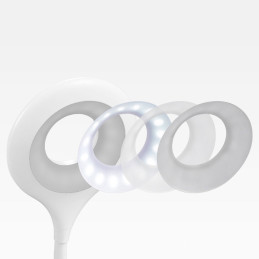 
Belaidė LED skaitymo lempa su spaustuku + juodas mikro USB laidas
