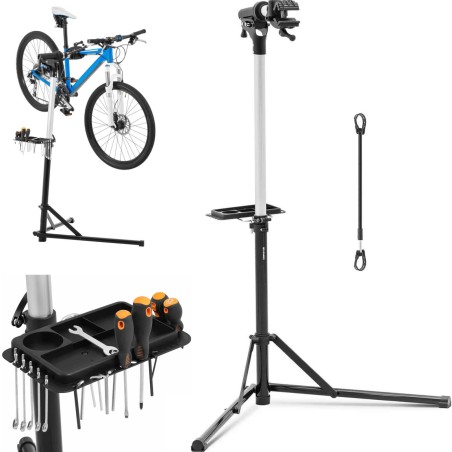 Serviso stovas dviračių remontui, sulankstomas 1000-1600 mm iki 25 kg