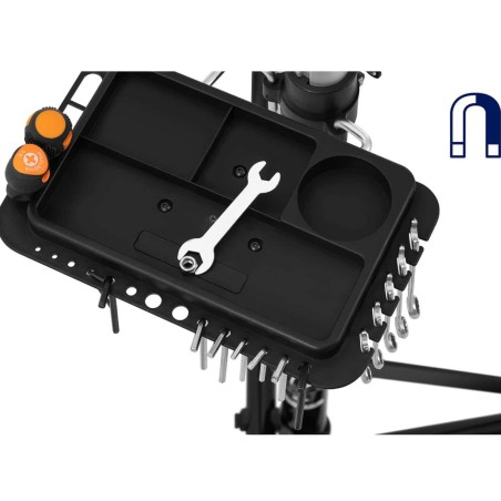 Serviso stovas dviračių remontui, sulankstomas 1000-1600 mm iki 25 kg