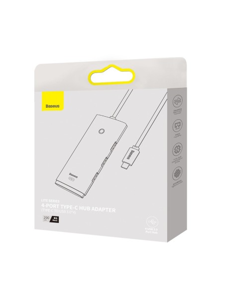 Lite serijos HUB USB-C adapteris 4x USB 3.0 2m juodas Lite serijos HUB USB-C adapteris 4x USB 3.0 2m juodas