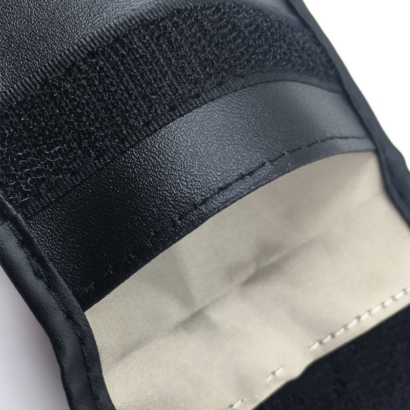 Apsaugos nuo vagystės dėklas automobilio raktams Faraday narvas 14x10cm juodas