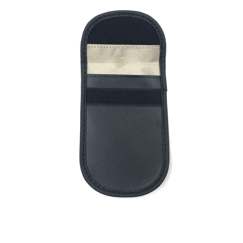 Apsaugos nuo vagystės dėklas automobilio raktams Faraday narvas 14x10cm juodas
