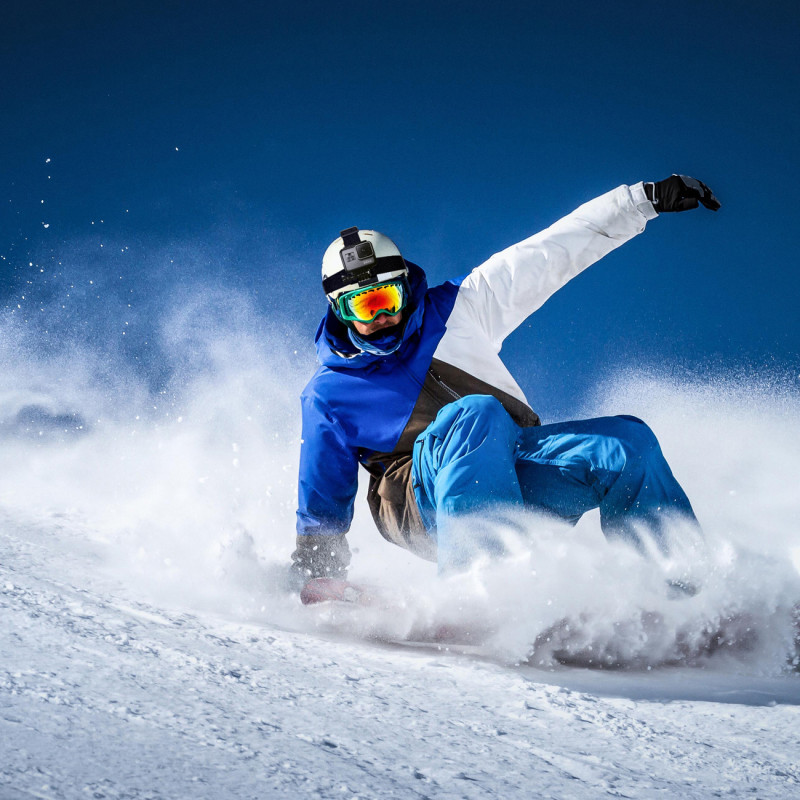 Šalmo galvos juosta skirta GoPro sportinėms kameroms Reguliuojama universali juoda
